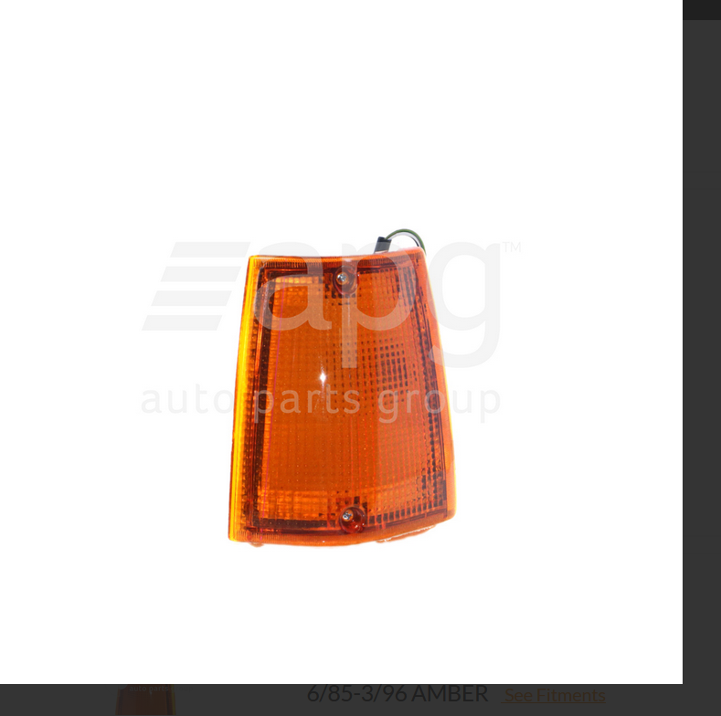 NEW Front Bar Park-Indicator LIGHT RIGHT SIDE FOR MAZDA B-SERIES 6/85-3/96 AMBER