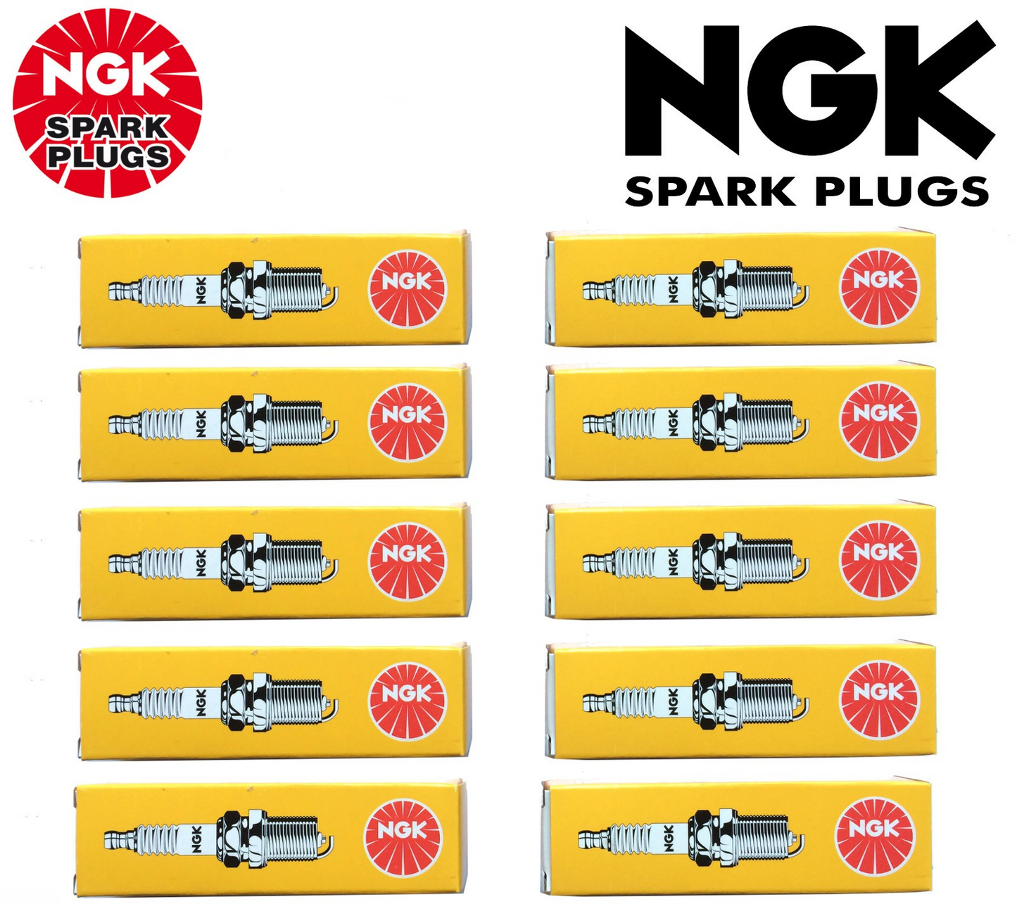 10x GENUINE ORIGINAL NGK SPARK PLUG SET FOR BM6A