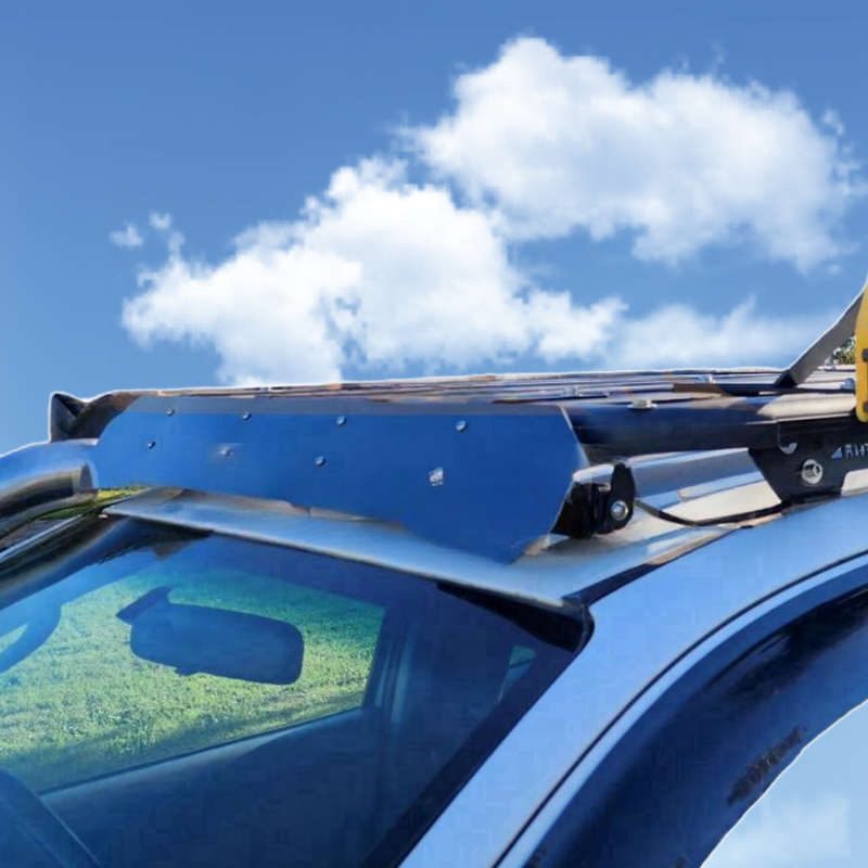 Wind Deflector With Channel Nuts Fit For Flat Aluminum Roof Rack Cobra 4x4 3mm T