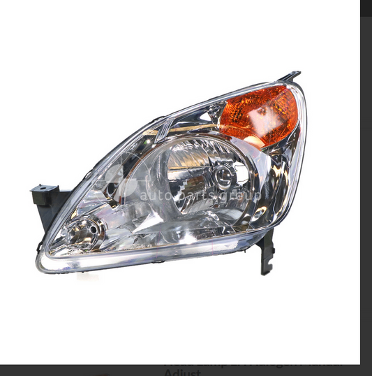 NEW LEFT HEADLIGHT FOR HONDA JCR-V RD WAGON 12/2001-9/2004 HALOGEN MANUAL ADJUST