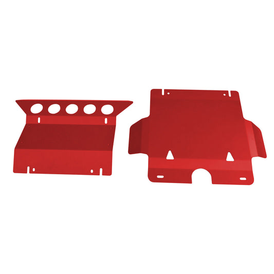 Bash Plate Front Sump Guard Red 3mm Vigo Fit For Toyota Hilux 2005-2015