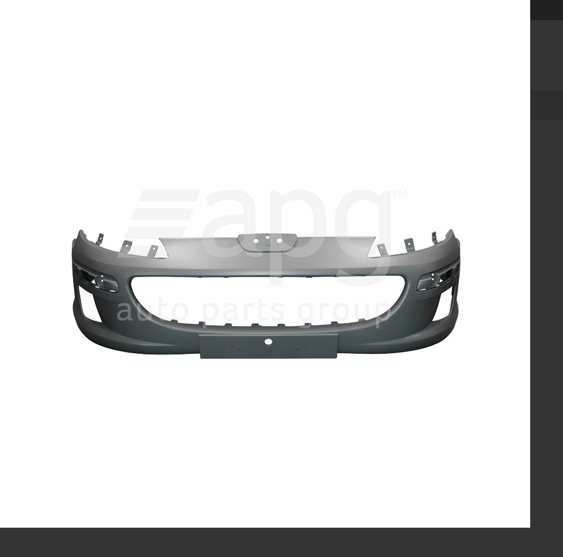 NEW FRONT BAR COVER BUMPER FOR Peugeot 407 SV 9/2004-2/2011 WITHOUT H-WASHER TYP