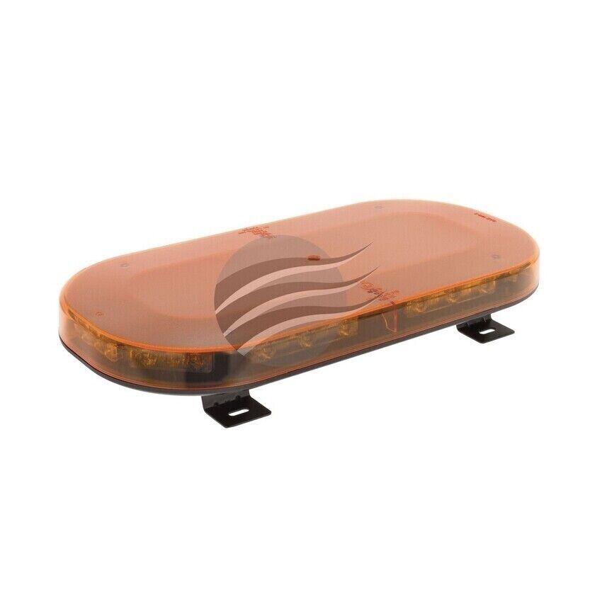 NEW LED Amber Mini Lightbar 12/24V Permanent Mount Amber Lens 21X