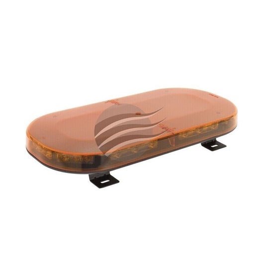NEW LED Amber Mini Lightbar 12/24V Permanent Mount Amber Lens 21X