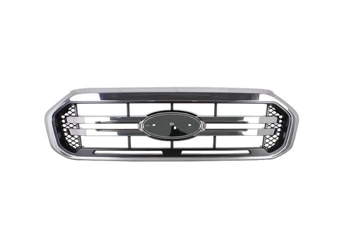 NEW Front Grille FOR FORD RANGER 07/2018 ~ 12/2022 PX 3 BLACK-CHROME