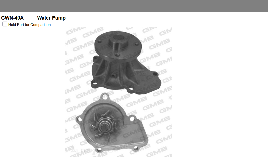 GENUINE GMB WATER PUMP+GASKET+SILICONE FOR Nissan Navara 2.4L D21 i 4x4 D-21