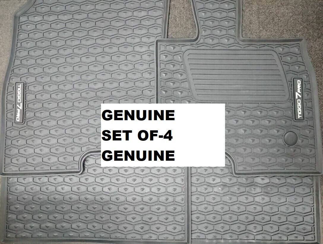 GENUINE HEAVY DUTY FRONT&REAR RUBBER FLOOR MAT SET FOR Chery Tiggo 7 Pro 2023-ON