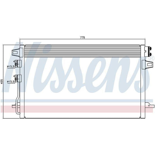 NEW AC AIRCON Condenser fits Chrysler Voyager 10/2004- 3.3Lt V6 Petrol 10/0...