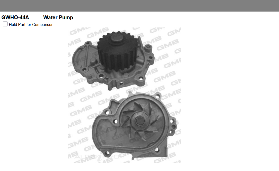 GENUINE GMB WATER PUMP & GASKET & SILICONE FOR Honda ACCORD ASCOT INSPIRE