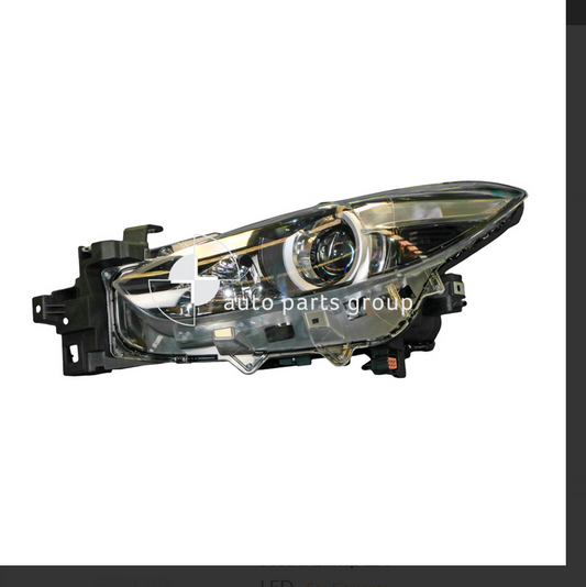 NEW LEFT HEADLIGHT FOR MAZDA-3 BN 5/2016-1/2018 HATCH SEDAN HALOGEN TYPE