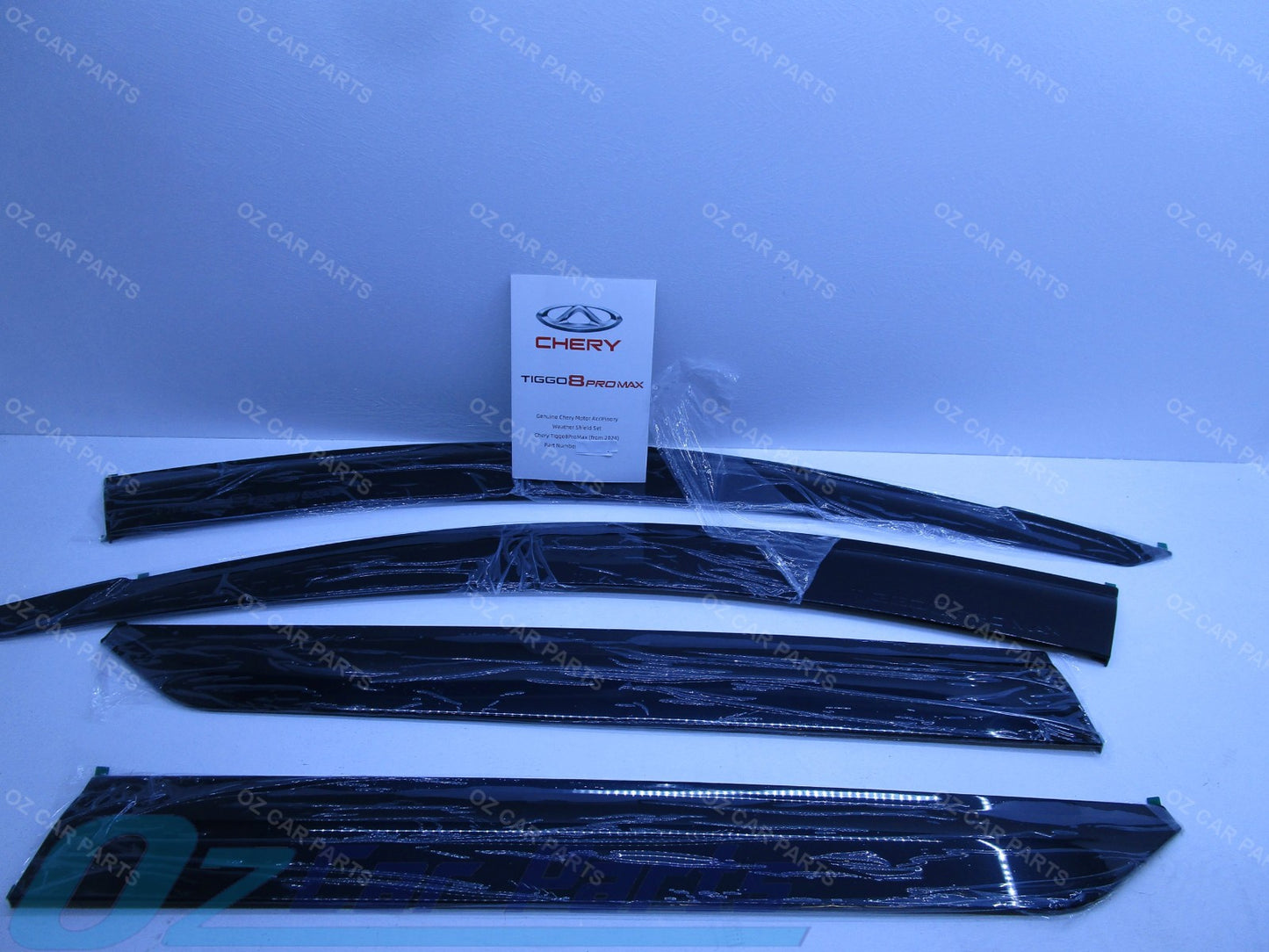 NEW GENUINE BLACK Window Visor Weather Shield SET FOR CHERY TIGGO-8 2023-ON