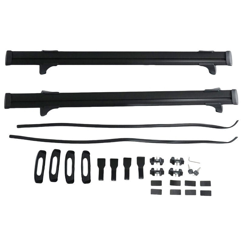 2 x Roof Rack Cross Bars Black Fit For Toyota Hilux Dual Cab 4 Door 2012-2024