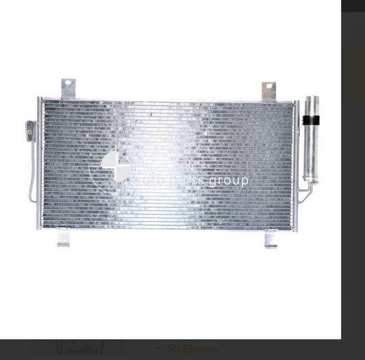 NEW AC CONDENSER FOR MITSUBISHI OUTLANDER 11/2012-1/2014 8MM FIN