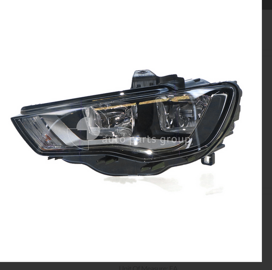 NEW LEFT HEADLIGHT FOR Audi A3 Electric Adjust 5/13-5/16 4/5-DOOR HALOGEN