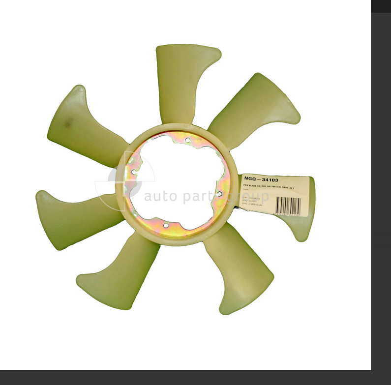 NEW RADIATOR FAN 7 BLADE FOR NISSAN PATROL GQ 8/87-10/94 3.0L RB30 PETROL 134mm