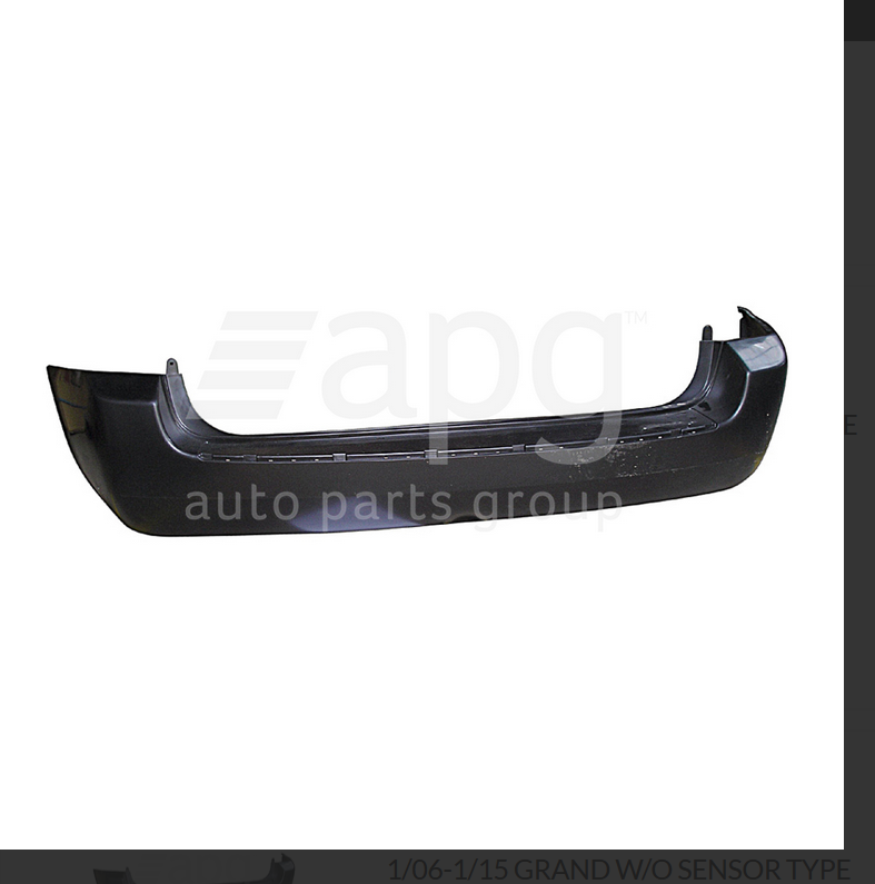 NEW REAR BUMPER BAR FOR KIA CARNIVAL 8/06-1/15 GRAND WITHOUT SENSOR TYPE