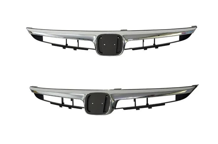 NEW Front Grille FOR HONDA CIVIC 02/2006 ~ 12/2008 FD SEDAN with Chrome Mould