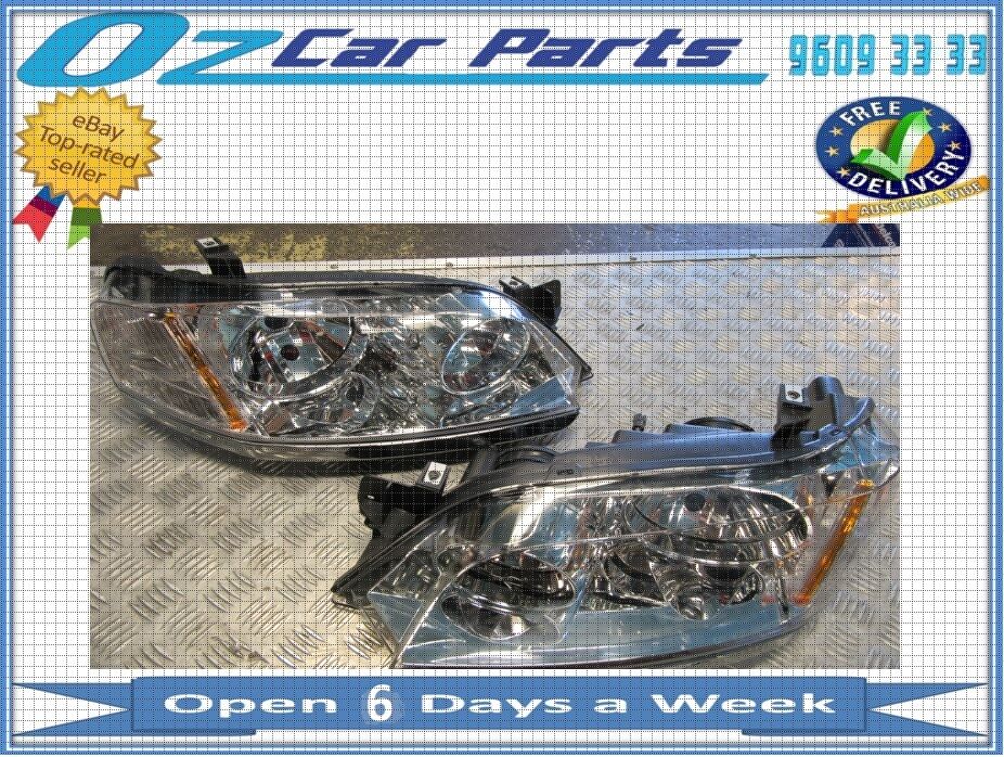 HEAD LAMP LIGHTS FOR FORD TERRITORY HEADLIGHTS 2009-2011 CHROME PAIR NEW