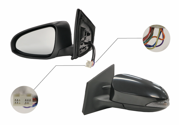 NEW LEFT SIDE DOOR MIRROR FOR TOYOTA COROLLA ZRE182/ZWE186 01/2013-07/2018 9-PIN