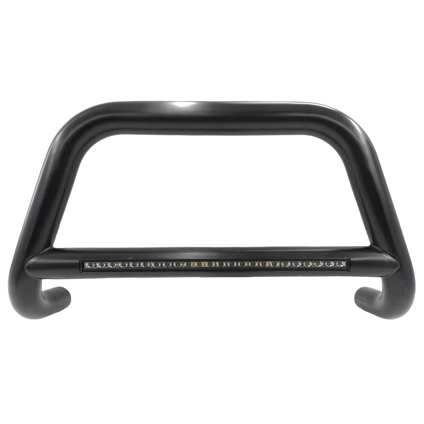 NEW Black Nudge Bar Nudge Bumper For Mitsubishi Triton MN ML 2006-2014 LED Light