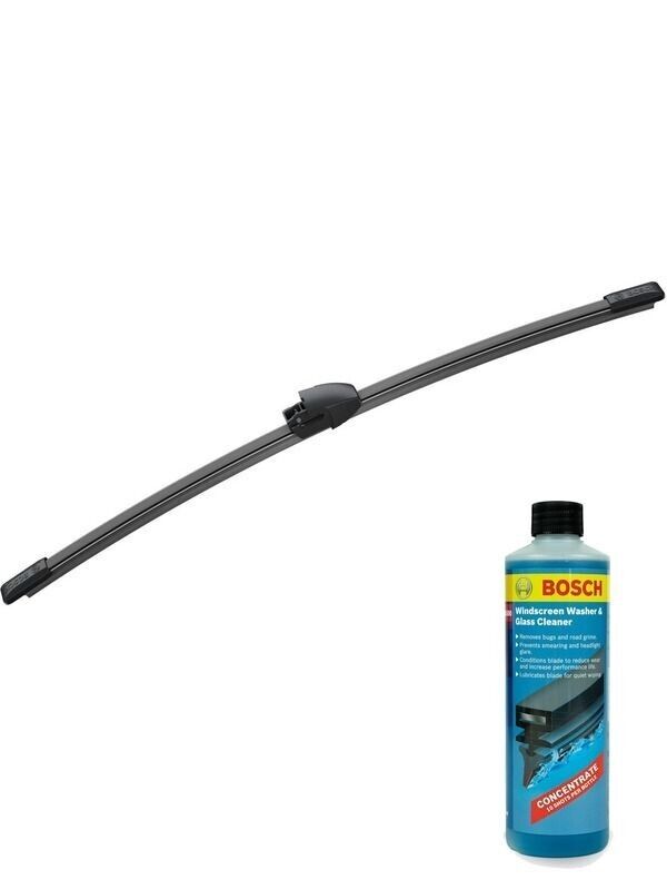 Bosch Rear Wiper Blade 330mm + Windshield Washer Fluid Fits Volkswagen Polo, Gol