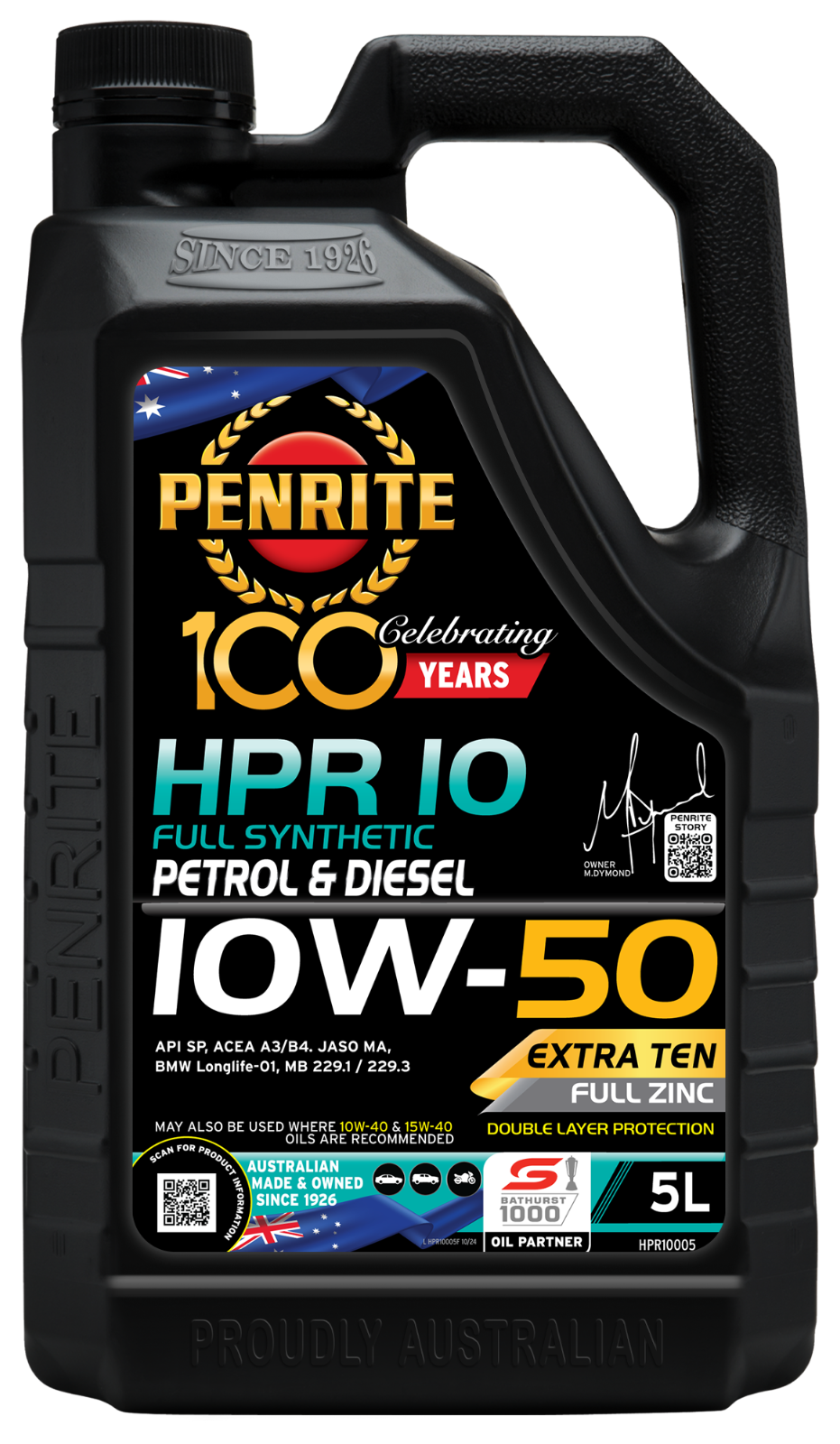 *PENRITE*  HPR 10 10W-50 (Full Synthetic)  HPR10005 ENGINE OIL