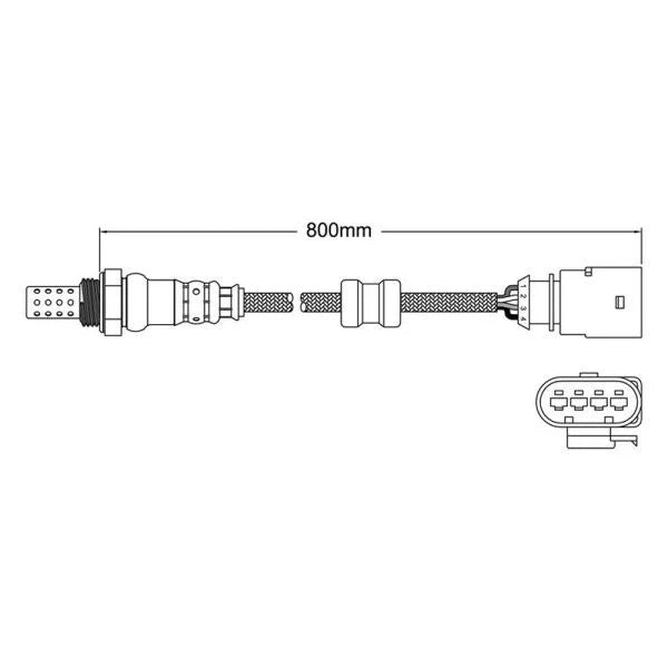 NEW Exhaust O2 Oxygen Sensor FOR Volkswagen Amarok (2.0L 4-cylinder CFPA engine