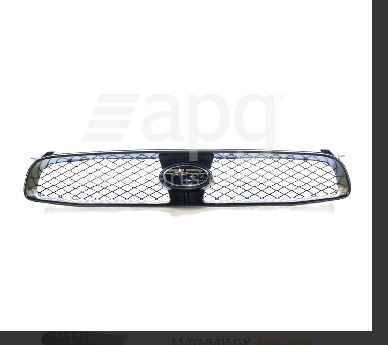 GENUINE FRONT BAR GRILLE FOR SUBARU IMPREZA GX WRX-RX 11/2002-8/2005