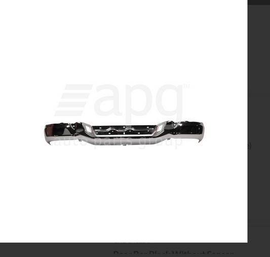 GENUINE REAR BUMPER BAR FOR HOLDEN COLORADO 6/12-7/16 Chrome Sensor TYPE 1-Piece