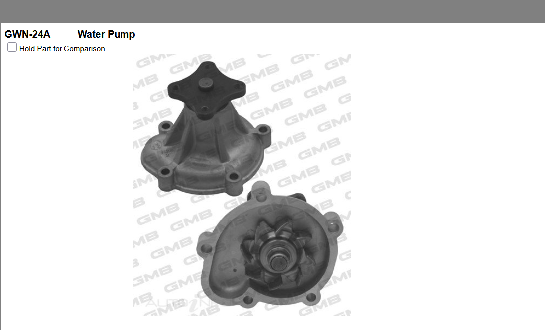 GENUINE GMB WATER PUMP+GASKET+SILICONE FOR Nissan Pulsar 1.6L N12