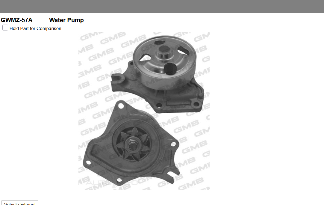 GENUINE GMB WATER PUMP+GASKET+SILICONE FOR Mazda Mazda2 1.5L DE DY DH MAZDA-2