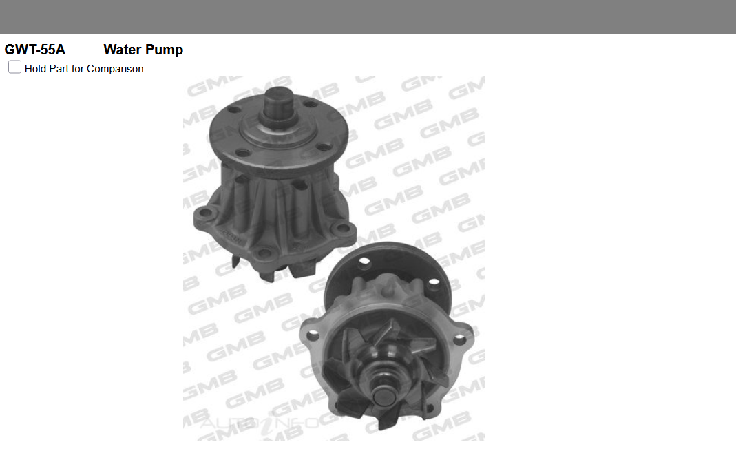 GENUINE GMB WATER PUMP+GASKET+SILICONE FOR Toyota Crown 2.8L S110 SI (MS112)