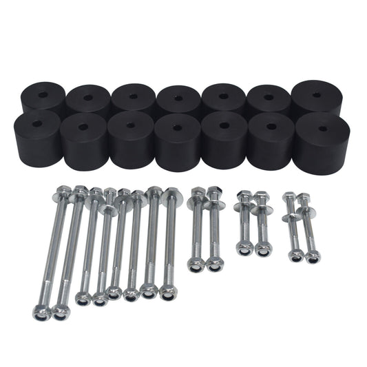 50mm 2" inch Body Lift Kit Bolts Blocks For Nissan Navara D22 Dual Cab Tray NEW