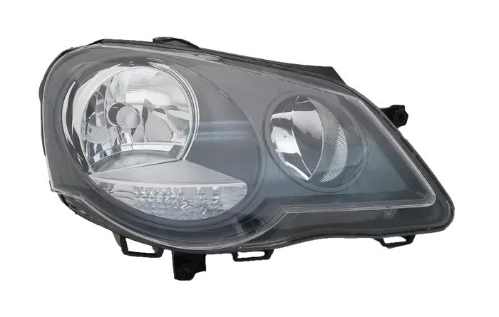 NEW RIGHT HEADLIGHT FOR VOLKSWAGEN VW POLO 9N 11/2005 ~ 02/2010 BLACK HEADLIGHT