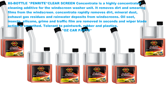 X6-BOTTLE *PENRITE* CLEAR SCREEN WINDOW System Cleaner -ADCS250-