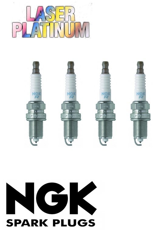4x LASER PLATINUM GENUINE NGK SPARK PLUG FOR Toyota Tarago TCR21 2.4L (2TZ-FE)