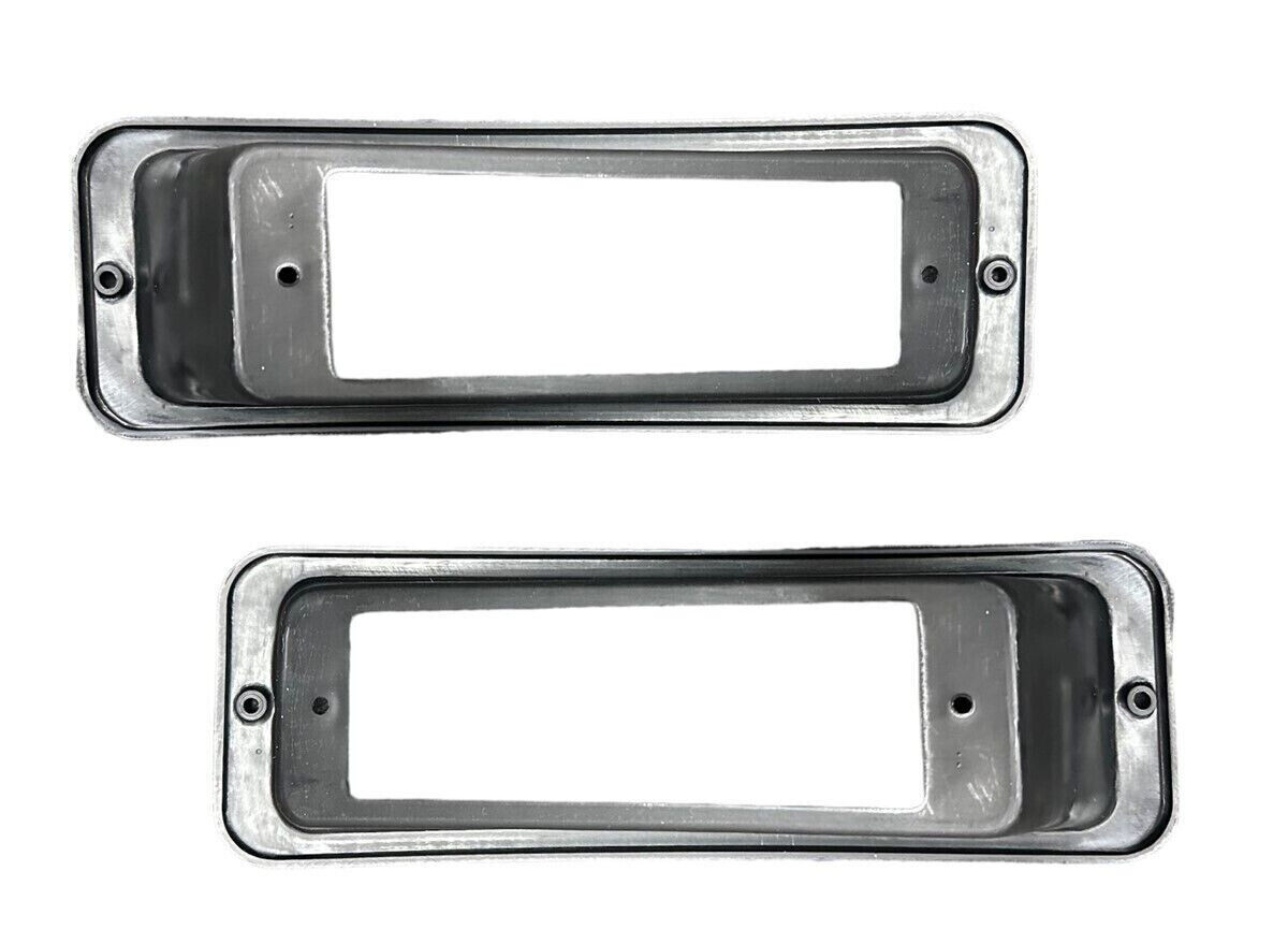 GENUINE PAIR STEEL BULLBAR LIGHT HOUSING COVER SET FOR NISSAN NAVARA D22 D40