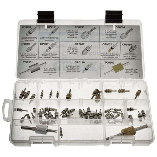 NEW AC A/C Valve Core Assortment Kit 51 Pack