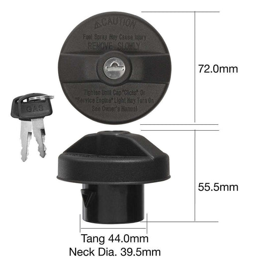 FUEL CAP WITH KEY FOR HOLE SIZE  44.0-MM Locking Fuel Cap FUEL LOCK