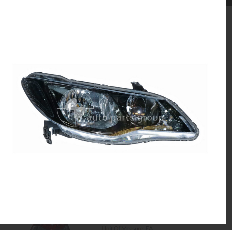 GENUINE RIGHT HEADLIGHT FOR Honda Civic 8th Gen Sedan Hybrid 1/2009-3/2012