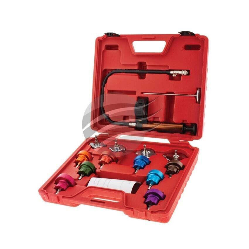 NEW Radiator Pressure Tester Kit Universal 14 Piece