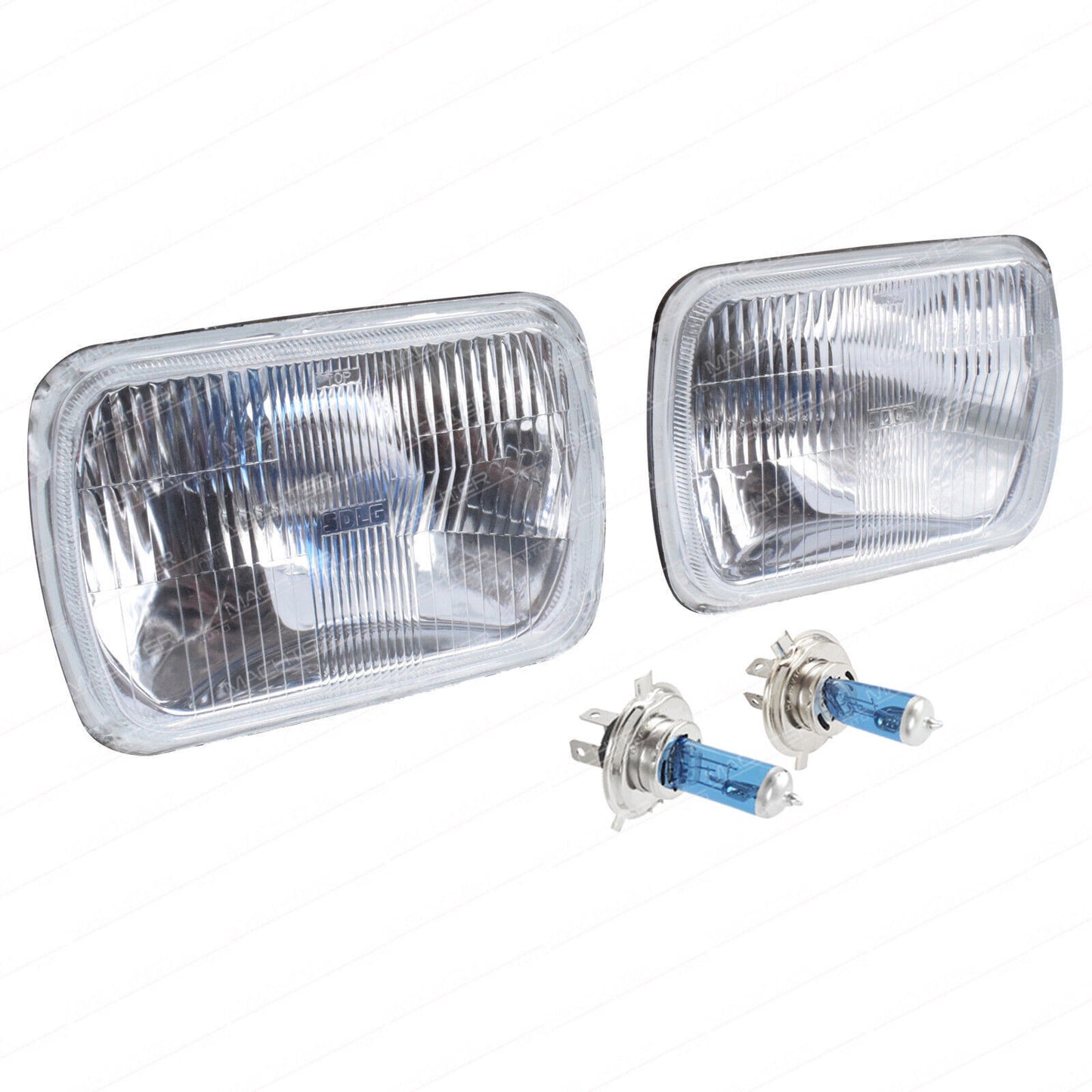 PAIR Headlight H4 Upgrade Kit Fit For Hilux 1983-2005 Hi Watt Globes 1 Pair