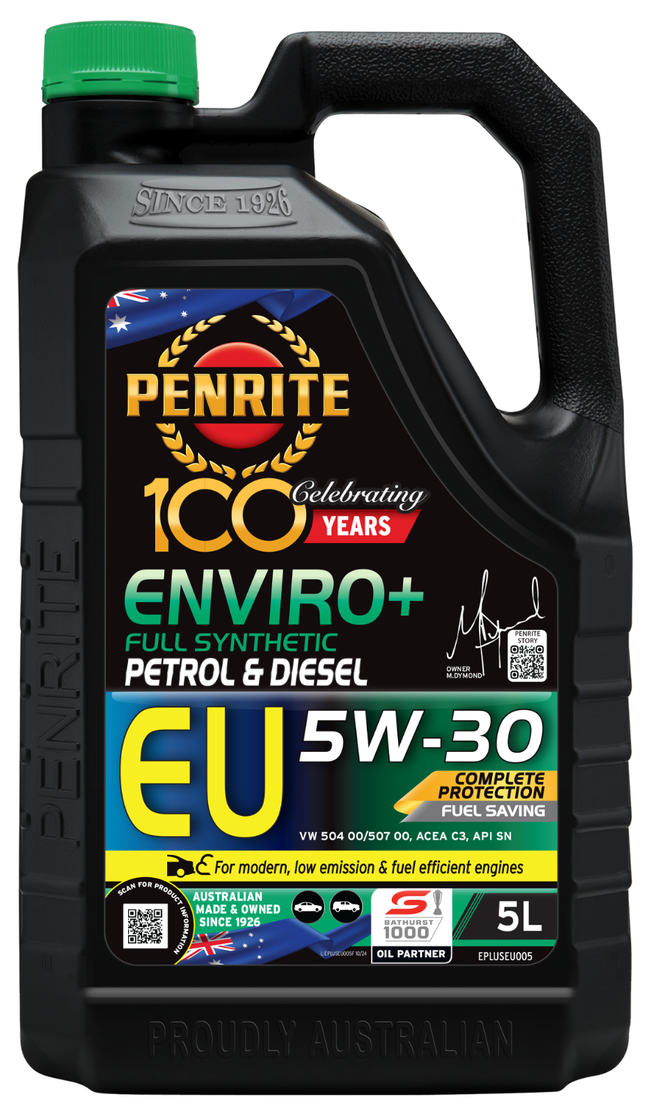 5-Litre ENGINE OIL *PENRITE* EPLUSEU005 ENVIRO+ EU 5W-30 (Full Synthetic)