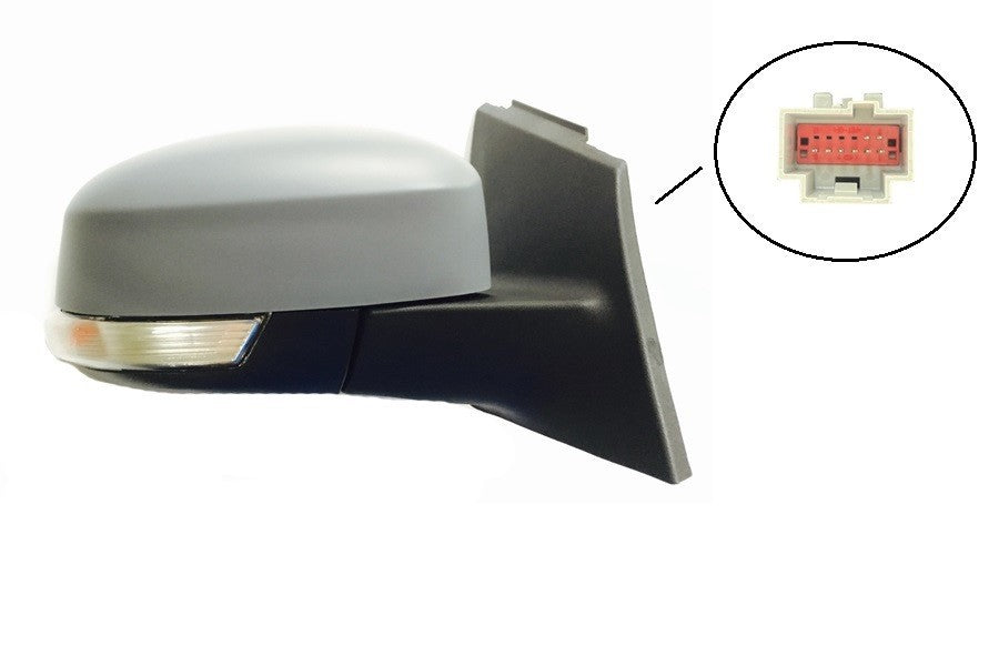 NEW DRIVER SIDE DOOR MIRROR FOR FORD FOCUS LW/LZ 04/2011-07/2018 LIGHT & HEATED