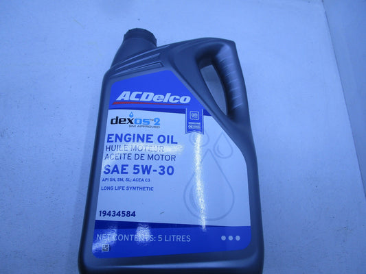 ENGINE OIL 5W-30 DEXOS 2 FOR GENUINE ACDELCO GENUINE