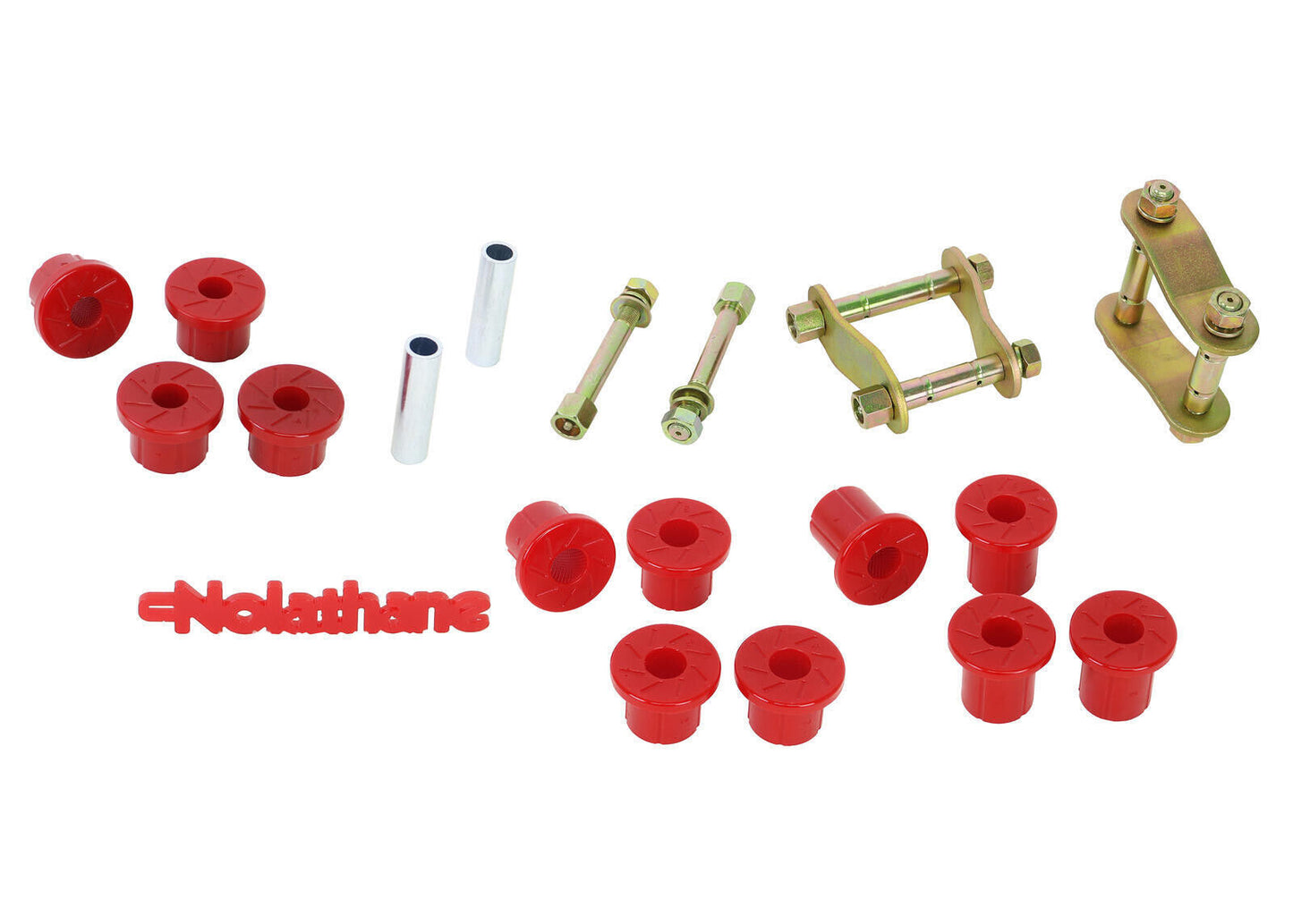 Nolathane Rear Spring - Bush Shackle/Pin Kit For Ford Ranger PJ PK MAZDA BT-50