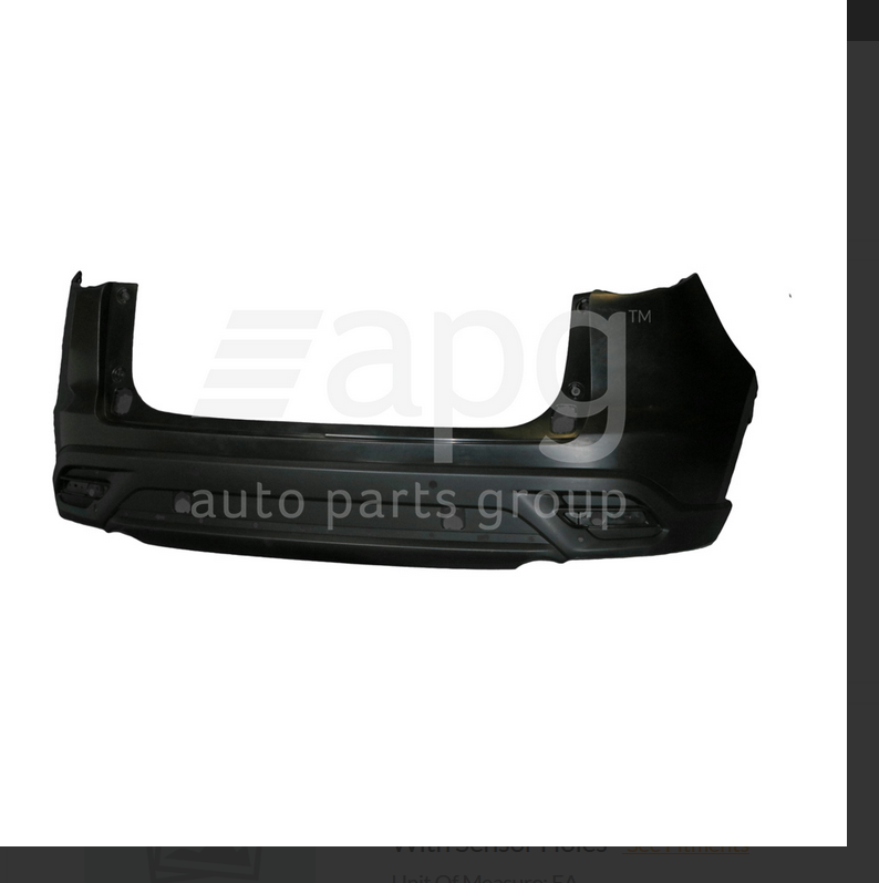 GENUINE REAR BUMPER BAR FOR MAZDA CX-9 7/2016-7/2017 With Mould TYPE Sensor TYPE