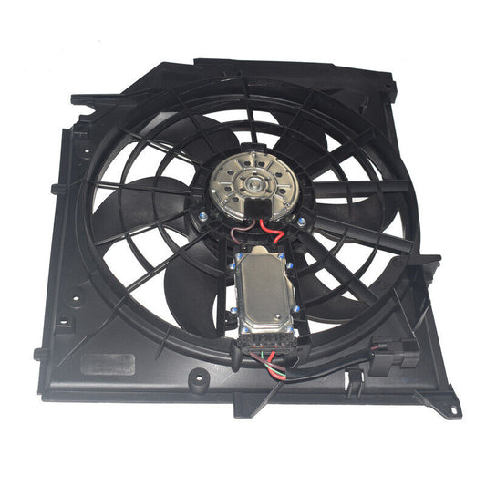 Radiator Cooling Fan w/ Module Brushless Motor For BMW E46 3 Series 1998-2007