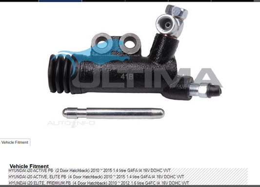 NEW CLUTCH SLAVE CYLINDER FOR HYUNDAI I20 ACTIVE ELITE PREMIUM PB 2010-2015