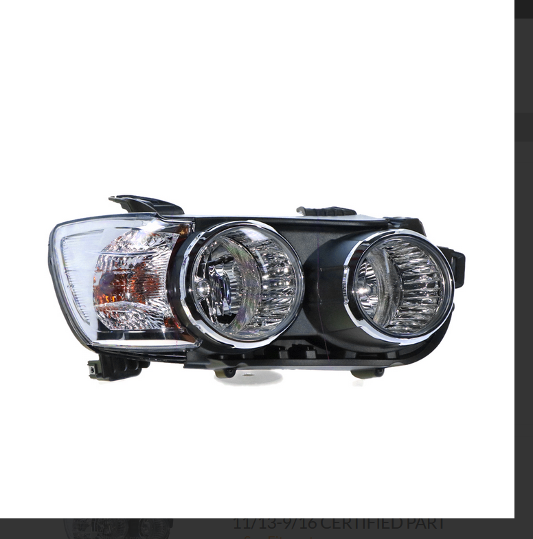 GENUINE RIGHT HEADLIGHT FOR HOLDEN BARINA TM 11/2013-9/2016 HALOGEN